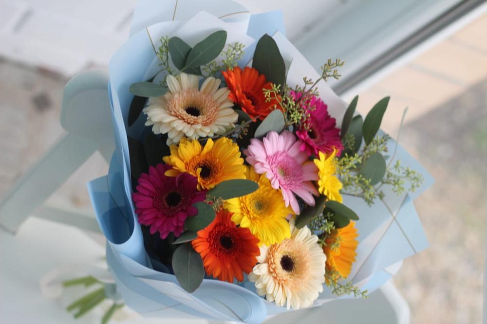 Букет цветов из: Герберы в Зеленой Роще