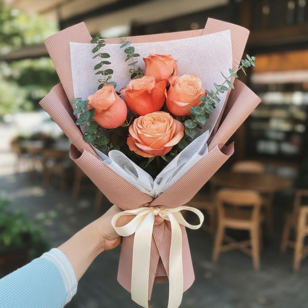 Букет цветов из: Розы в Зеленой Роще