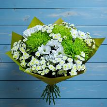 Букет цветов из:  Хризантемы в Зеленой Роще