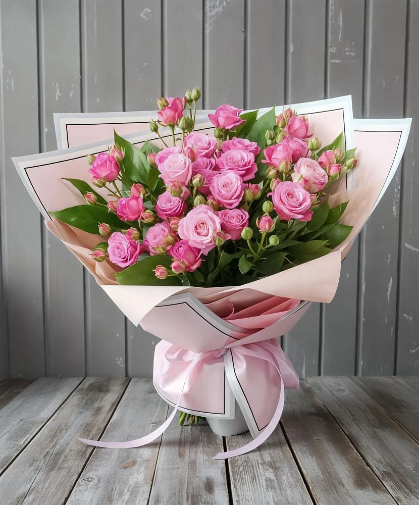 Букет Розовый кустик в Зеленой Роще