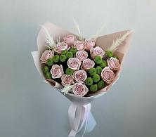 Букет цветов из:  Розы и Хризантемы в Зеленой Роще