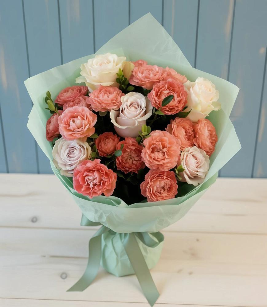 Букет цветов из: Розы в Зеленой Роще